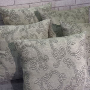 μαξιλαροθήκη με κλασσικό σχέδιο γκρι 45 χ 45