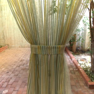 κουρτινα διάφανη ριγέ 1,18 χ 2,32 ύψος