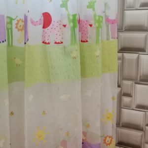 κουρτίνα διάφανη με παιδική παράσταση και διάσταση 3,20 χ 2,28 ύψος