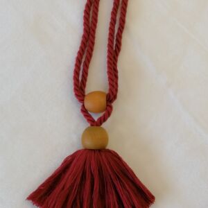 Δέστρα μπορντό ανοιχτό με μήκος δεσιάς 40 εκ.