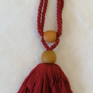 Δέστρα μπορντό ανοιχτό με μήκος δεσιάς 40 εκ.