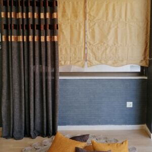 ρόμαν χρυσό μεταξωτό με διαστάσεις 0,88 χ 1,58 ύψος