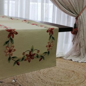 σετ καρέ με σεμέν σε σπαγγί βάση με λουλούδια σε διαστάσεις 1,00 χ 1,00 και 0,38 χ 1,00μ