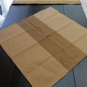 σετ 2 καρέ και 1 τραβέρσα καφέ ταφτάς