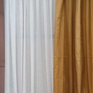 κουρτίνα ταφτάς ραμμένη με διαστάσεις 0,60 χ 2,50 ύψος