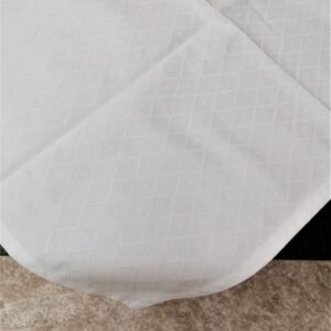 καρέ λευκό με ανάγλυφο σχέδιο ρόμβου, σε διαστάσεις 0,75 χ 0,75