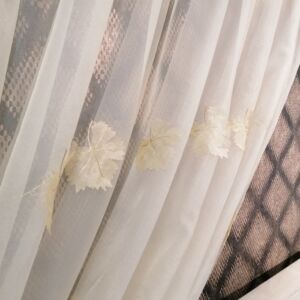 κουρτίνα διάφανη με πλατανόφυλλα 2,00 χ 2,56 ύψος