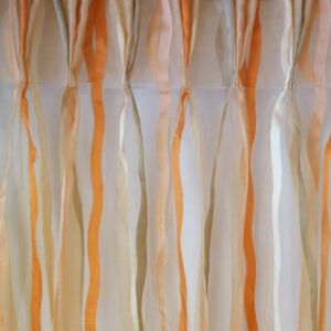 κουρτίνα διάφανη με πορτοκαλί νερά σε διαστάσεις 1,45 χ 2,24 ύψος