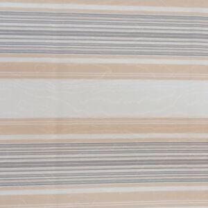 Επίπλωσης ύφασμα βαμβακερό με φαρδιά ρίγα σε μπεζ-γκρι απόχρωση με φάρδος τοπιου 1.40 μέτρα φάρδος.