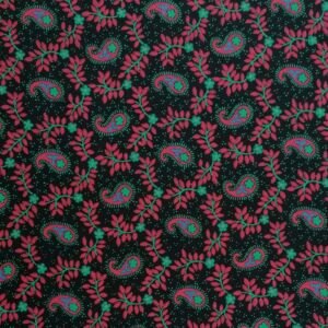 Βαμβακερό ύφασμα επίπλωσης με σχέδιο λαχουρι σε κόκκινο ,μαύρο χρώμα και φάρδος τοπιού 1.40 μέτρα.