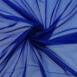 Υφασμα από διάφανο βουαλάζ σε σκούρο μπλεχρώμα με φάρδος τοπιού 2,80 μέτρα.