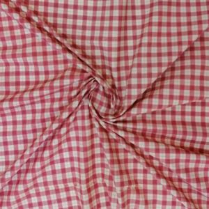 Υφασμα καρώ βαμβακερό σε ροζ απόχρωση και με φάρδος τοπιού 2.80 μέτρα.