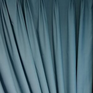Κουρτίνα μπλε ραφ με ραφή δίπιετο και διάσταση 1,90 χ 2,54 ύψος
