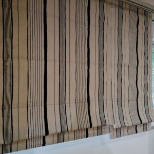 Ρόμαν ασπρόμαυρο ριγέ 0,90 χ 1,30 ύψος