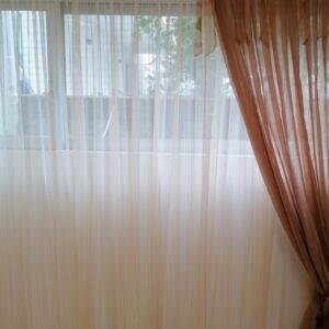 ΚΟΥΡΤΙΝΑ ΡΙΓΕ ΑΠΌ ΟΡΓΑΝΤΖΑ ΜΠΕΖ 2,52 Χ 2,52 ΥΨΟΣ