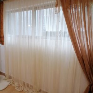 ΚΟΥΡΤΙΝΑ ΡΙΓΕ ΑΠΌ ΟΡΓΑΝΤΖΑ ΜΠΕΖ 2,52 Χ 2,52 ΥΨΟΣ