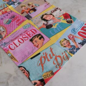 ΤΡΑΒΕΡΣΑ ΜΕ POP ART ΣΧΕΔΙΟ ΠΟΛΥΧΡΩΜΗ 0,48 Χ 1,20