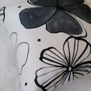 ΜΑΞΙΛΑΡΟΘΗΚΗ ΔΙΑΚΟΣΜΗΤΙΚΗ ΑΣΠΡΟΜΑΥΡΗ ΜΕ ΛΟΥΛΟΥΔΙ 0,60 Χ 0,60