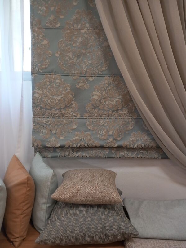 ΡΟΜΑΝ ΓΑΛΑΖΙΟ ΜΕ DAMASK 1,40 Χ 1,95 ΥΨΟΣ - Image 3