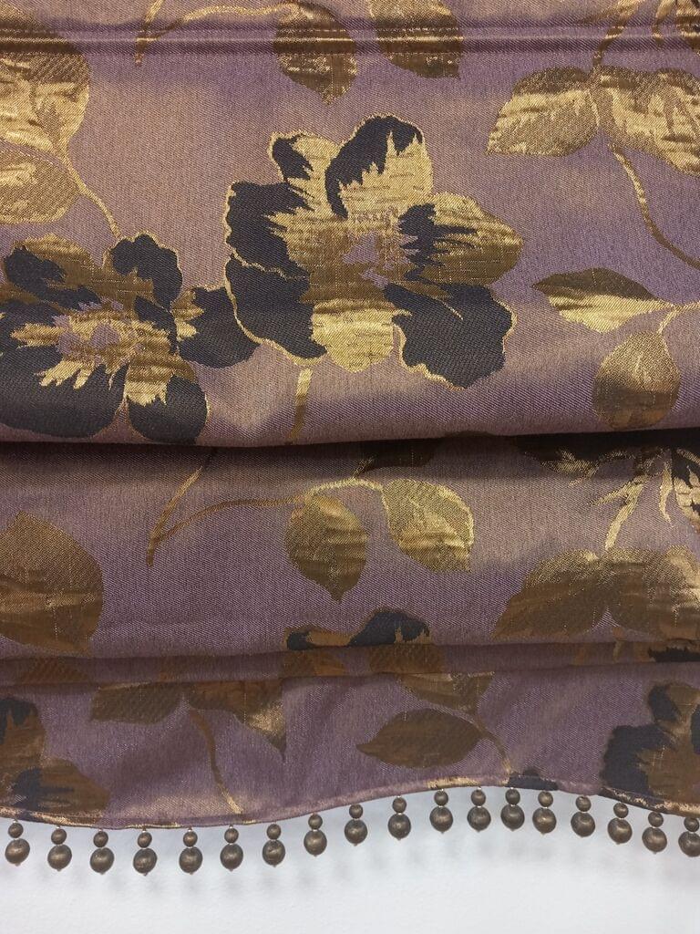 ΡΟΜΑΝ ΜΩΒ ΤΑΦΤΑΣ ΜΕ ΧΡΥΣΑ ΛΟΥΛΟΥΔΙΑ ΜΕ ΔΙΑΚΟΣΜΗΤΙΚΗ ΤΡΕΣΑ ΑΠΟ ΧΑΝΤΡΕΣ 1,53 Χ 1,65 ΥΨΟΣ