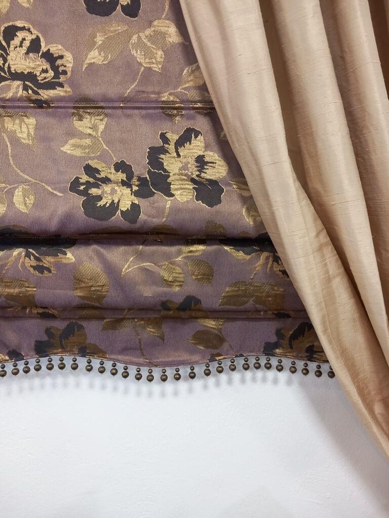 ΡΟΜΑΝ ΜΩΒ ΤΑΦΤΑΣ ΜΕ ΧΡΥΣΑ ΛΟΥΛΟΥΔΙΑ ΜΕ ΔΙΑΚΟΣΜΗΤΙΚΗ ΤΡΕΣΑ ΑΠΟ ΧΑΝΤΡΕΣ 1,53 Χ 1,65 ΥΨΟΣ